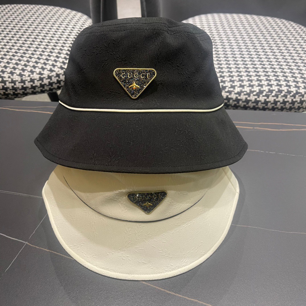 Sombrero de pescador GUCCI 2024 muy popular, artesanía exquisita, ¡elegante y de alta gama! Lujo discreto, ¡fácil de ll…