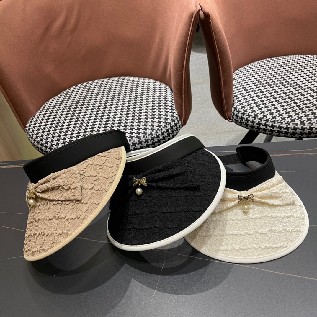 【Chanel香奈儿】nuevo sombrero sin parte superior con lentejuelas estilo pequeño fragante para verano 2024, salida de marca …