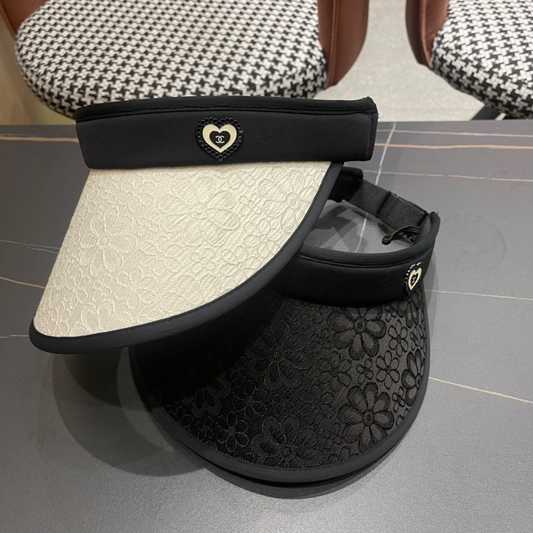 Sombrero de concha sin copa nuevo de Chanel para mujer, verano, protección solar y anti-UV, favorece la cara, sombrero …
