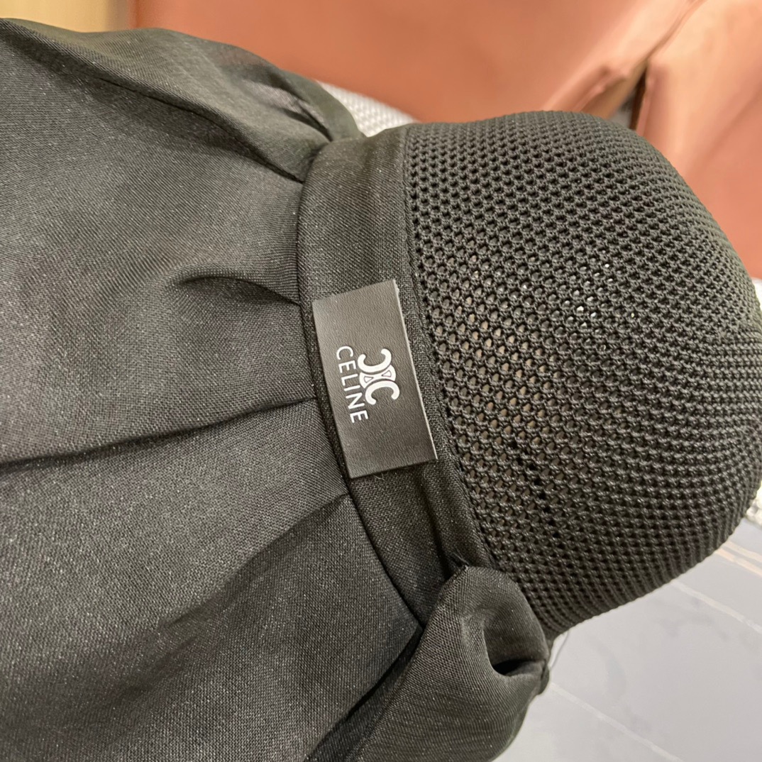  Celine 赛琳2024新款遮阳渔夫帽防晒沙滩盆帽潮女蝴蝶结大檐布帽沿帽子好看