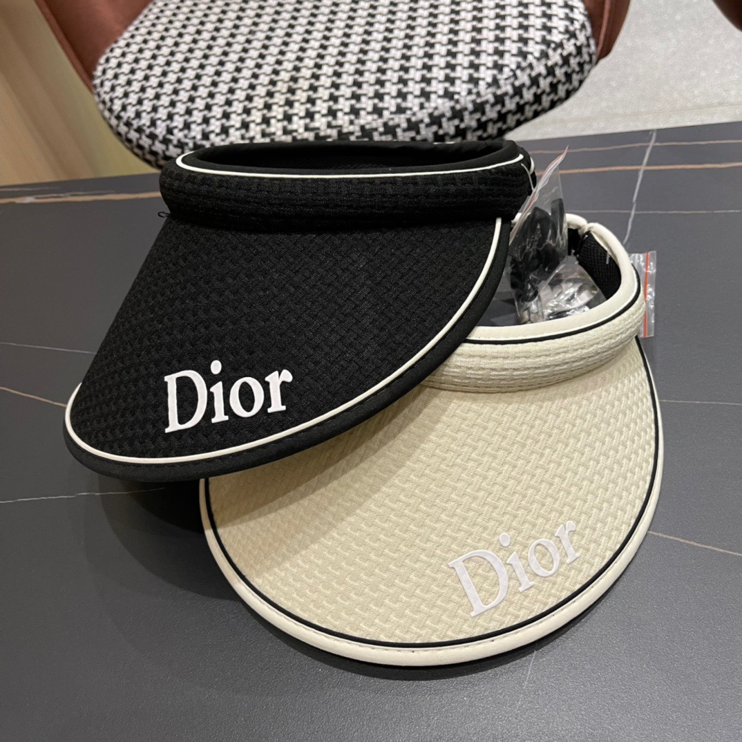 Gorra sin visera con diadema estilo deportivo Dior verano 2024 nuevo, letras sencillas estilo deportivo, moderna y vers…