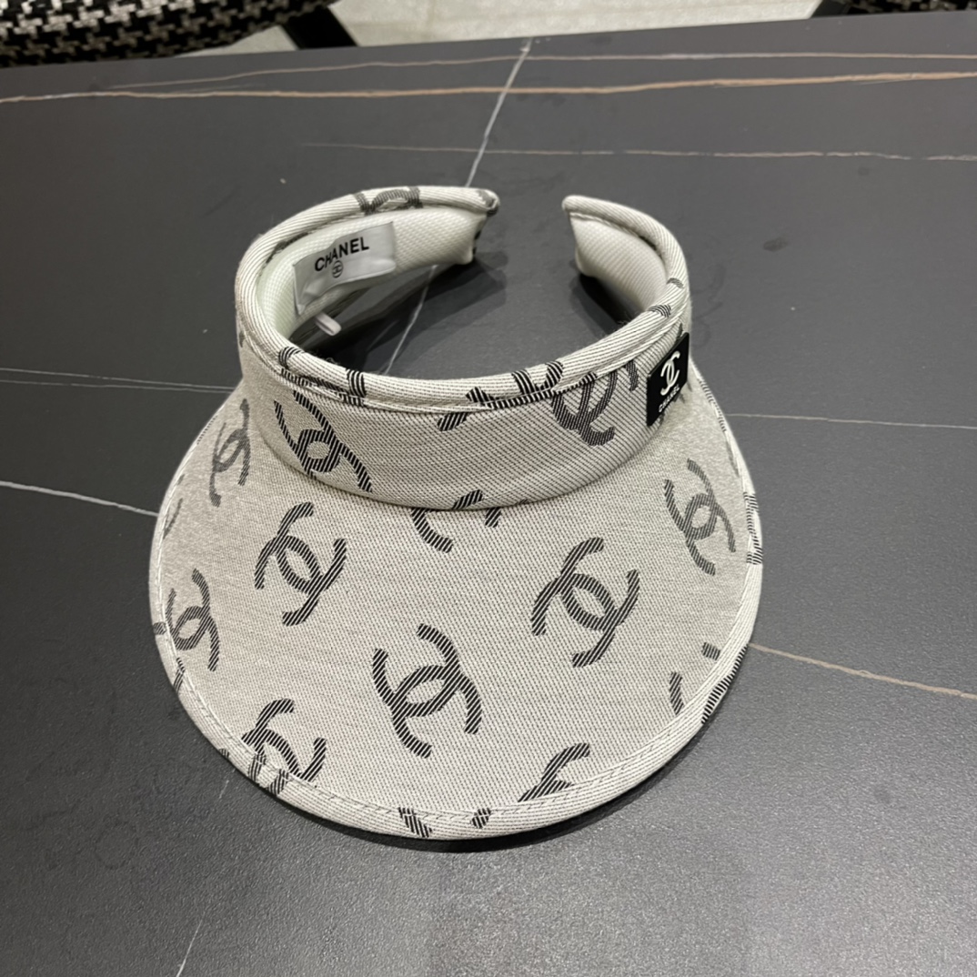 【Chanel香奈儿】夏季新款小香风亮片遮阳帽空顶帽，大牌出货，超方便！好搭！出街必备