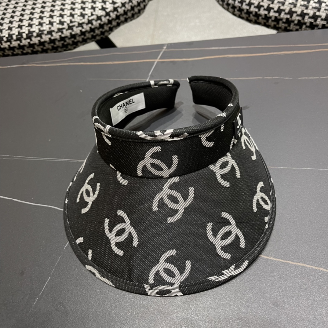 【Chanel香奈儿】夏季新款小香风亮片遮阳帽空顶帽，大牌出货，超方便！好搭！出街必备