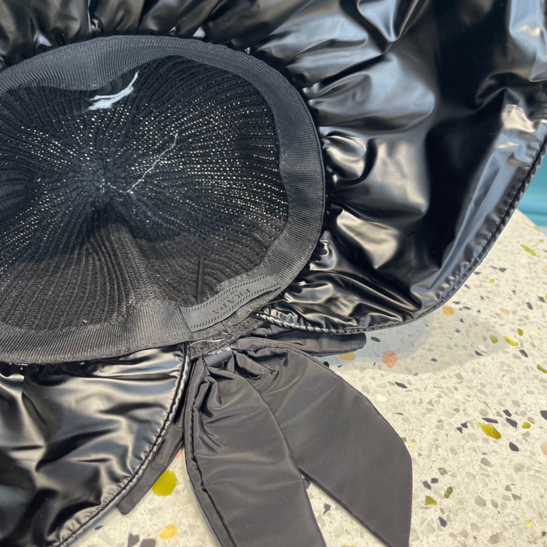  普拉达 夏季帽子女大檐帽防紫外线遮脸防晒遮阳太阳渔夫时尚百搭大沿帽子