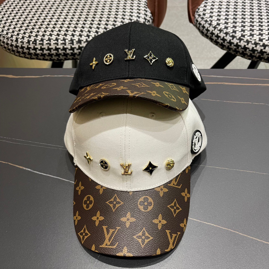 Lv Louis Vuitton clásica gorra de béisbol, alta personalización, imprescindible para salir