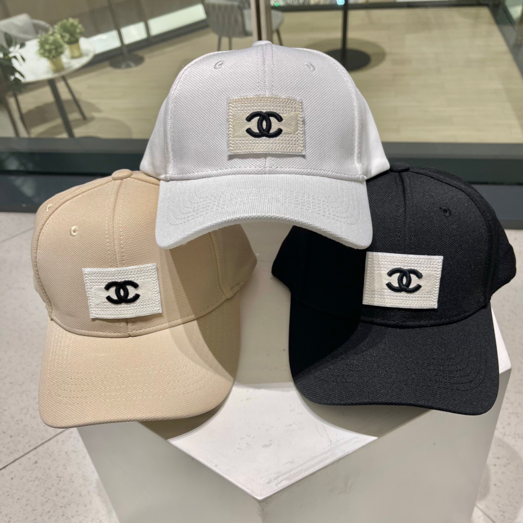 Gorra de béisbol de CHANEL 2023, logo clásico simple de Chanel, diseño casual y moderno, nuevo producto de alto volumen