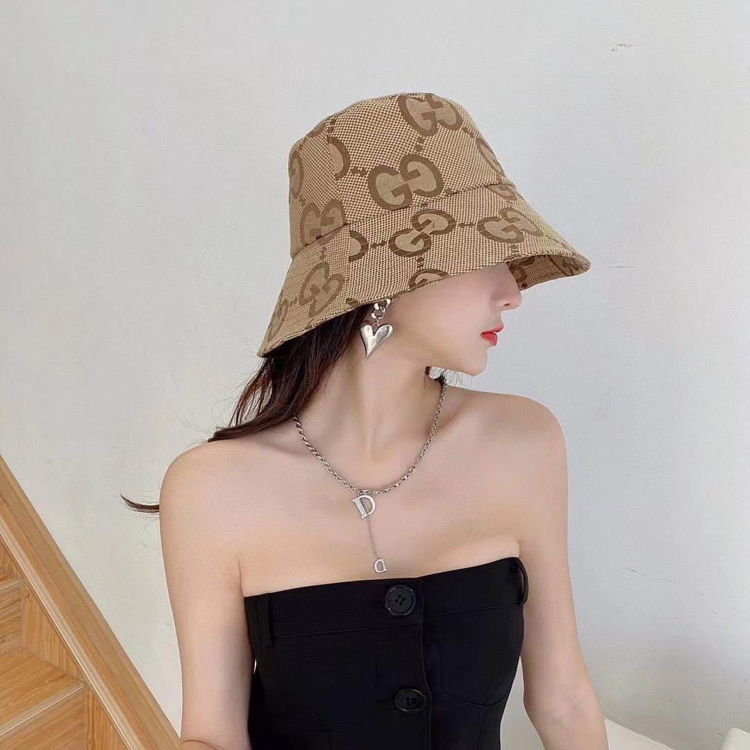 Sombrero bucket nuevo de Gucci 2022 de tienda oficial, unisex, circunferencia de cabeza 57cm