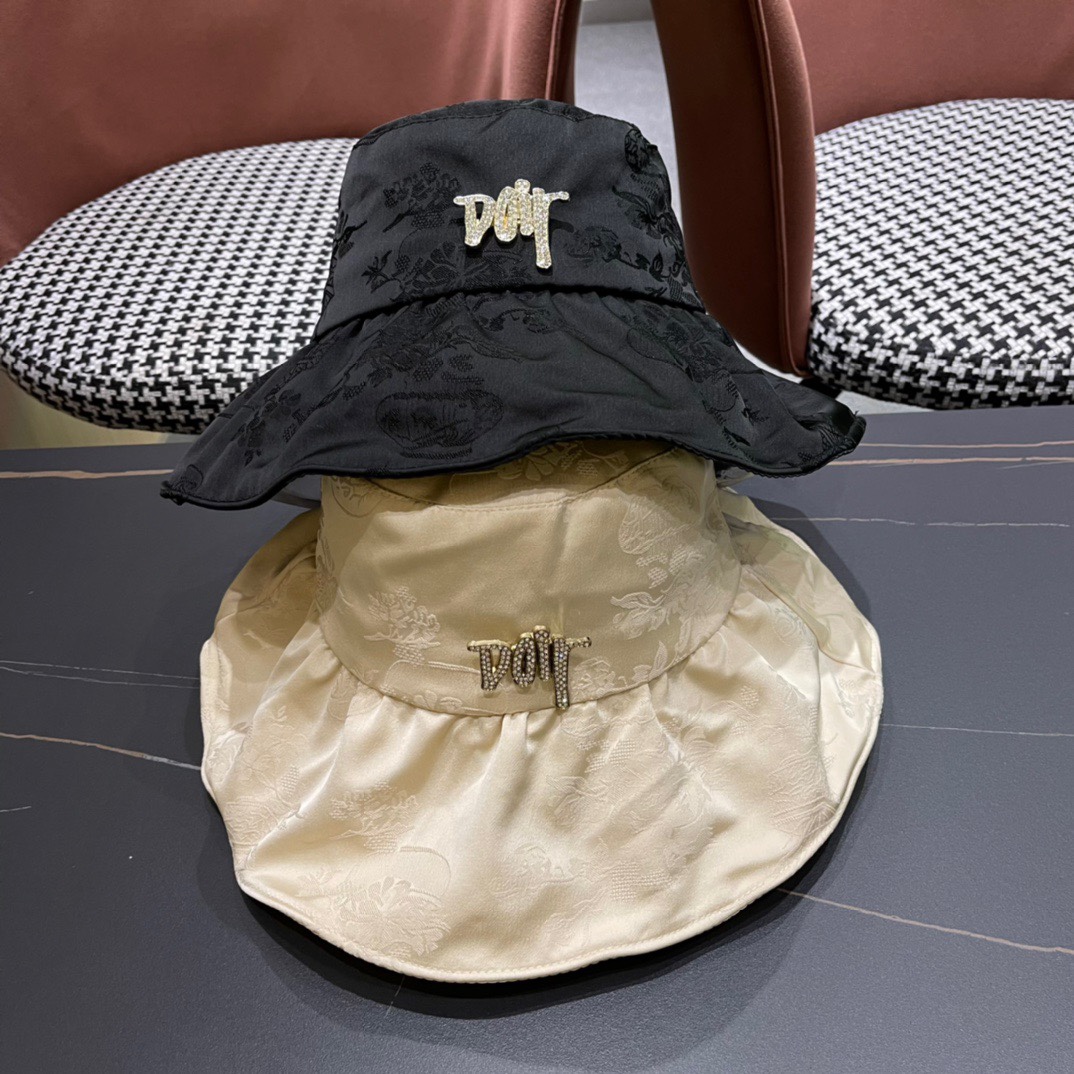 Dior 2024 nuevo sombrero de pescador, estilo elegante y puro, calidad excelente