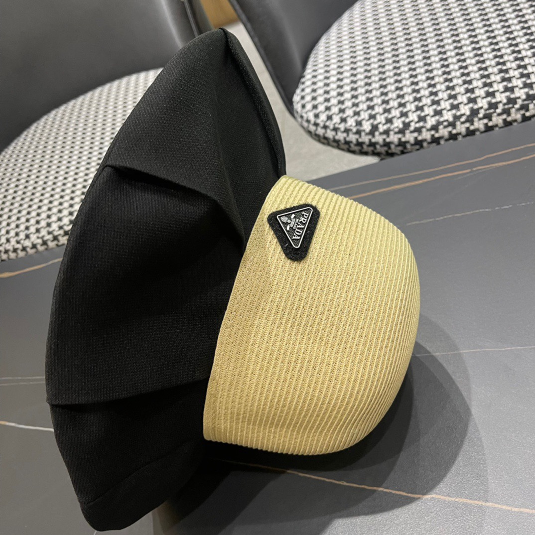 【普拉达】2024春夏新款渔夫帽，新款出货，大牌款超好搭配，赶紧入手！