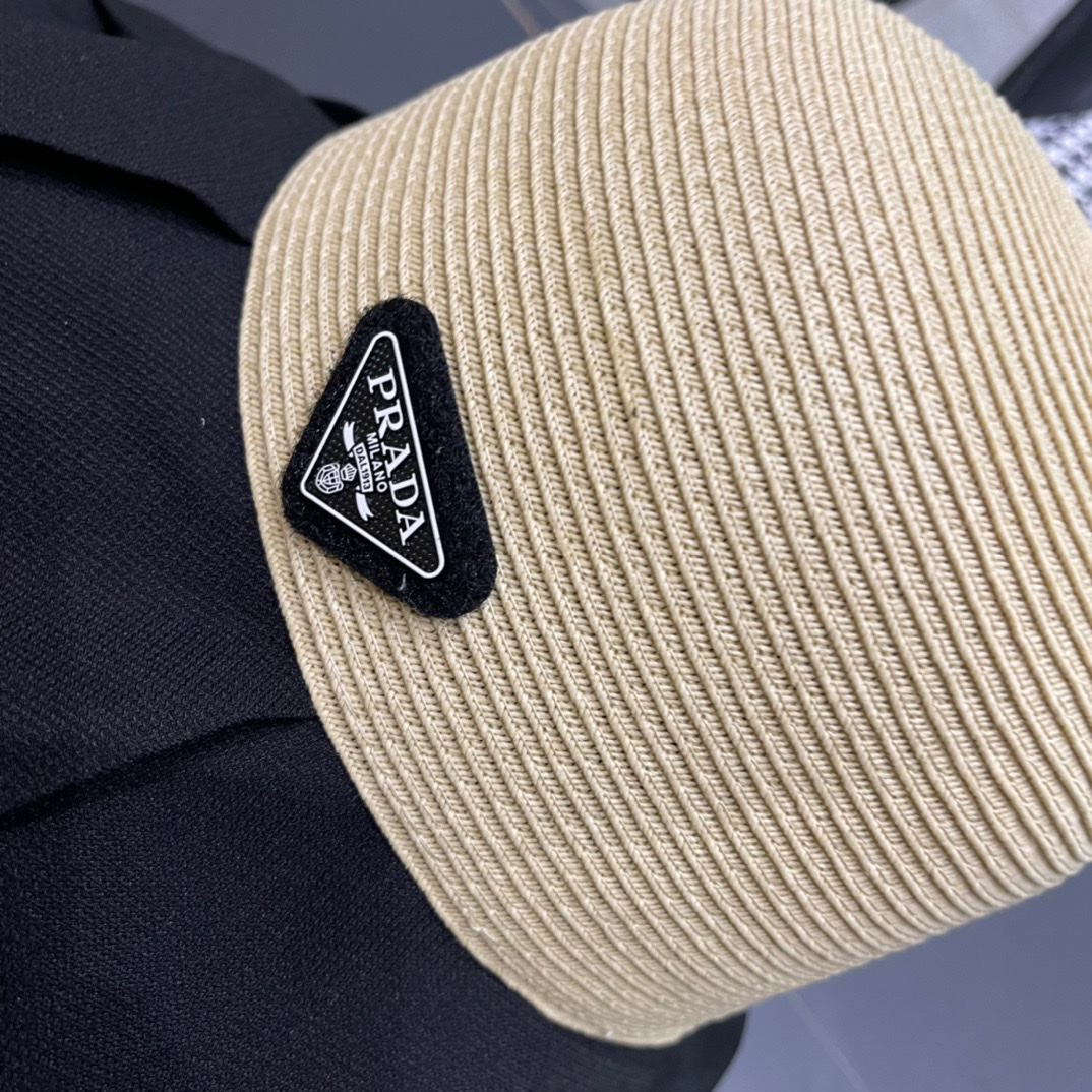 【普拉达】2024春夏新款渔夫帽，新款出货，大牌款超好搭配，赶紧入手！