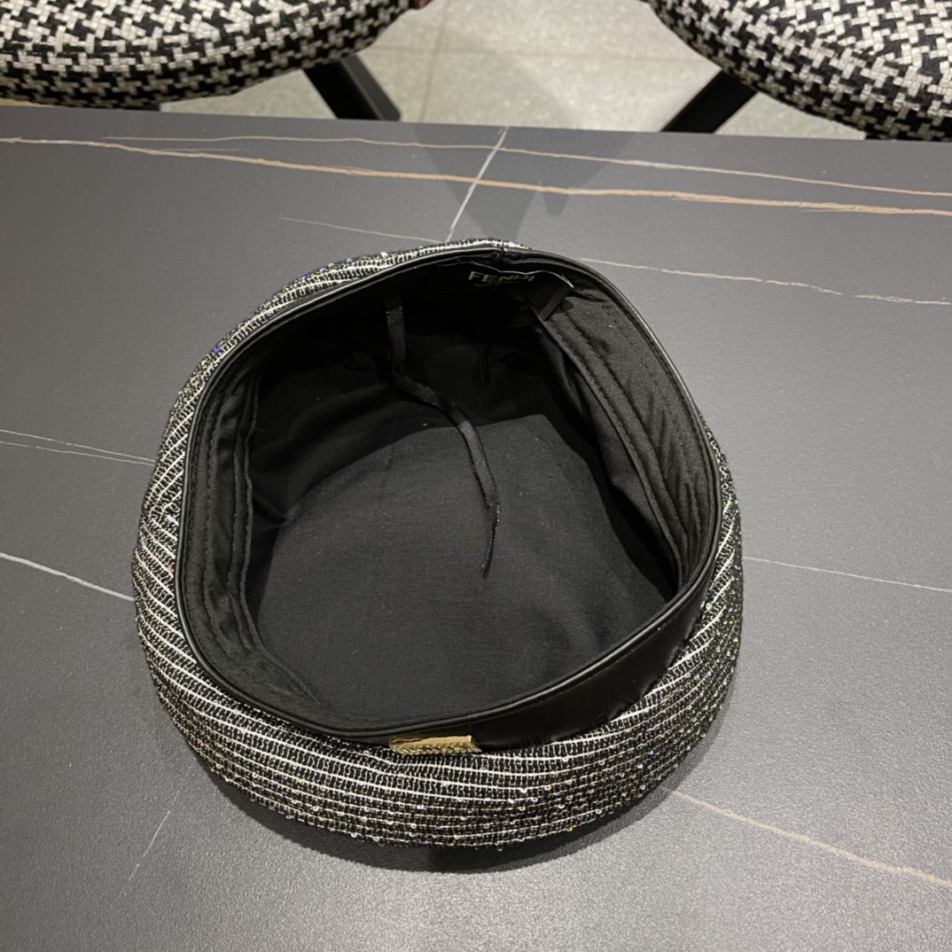 FEN DI芬迪仙女贝雷帽女秋冬百搭可调节，出街必备