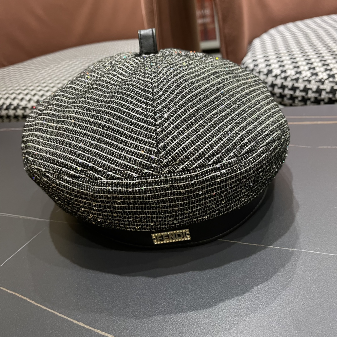 FEN DI芬迪仙女贝雷帽女秋冬百搭可调节，出街必备