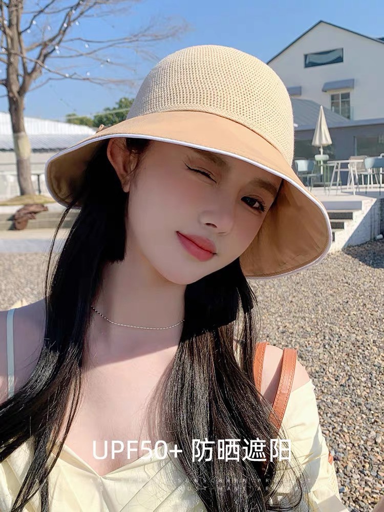Chanel 渔夫帽女士遮阳帽子女款2023新款大头围夏天女式夏季防晒时尚潮