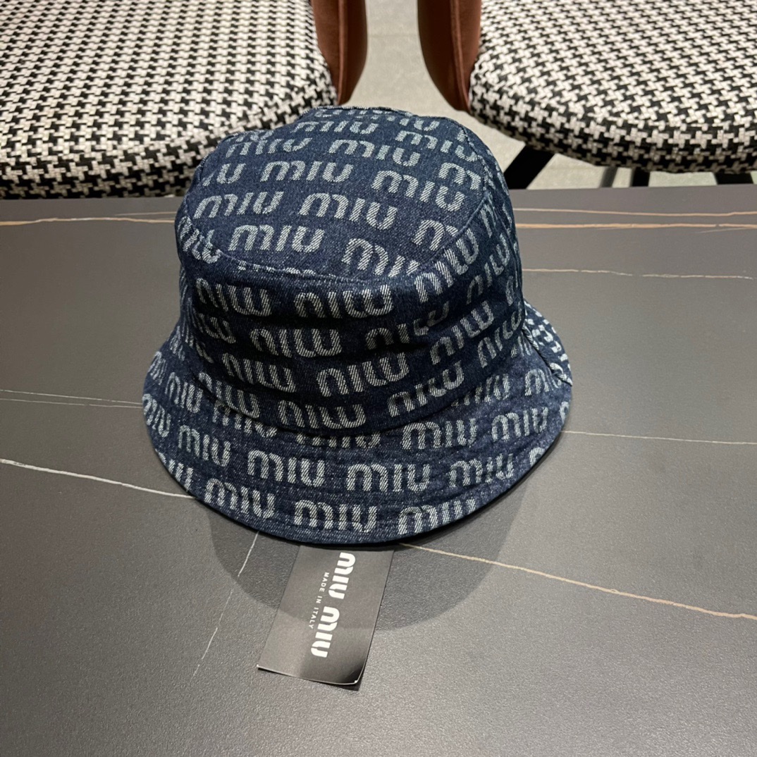  谬谬新款牛仔渔夫帽大牌简约尚时风，尊享品质感！