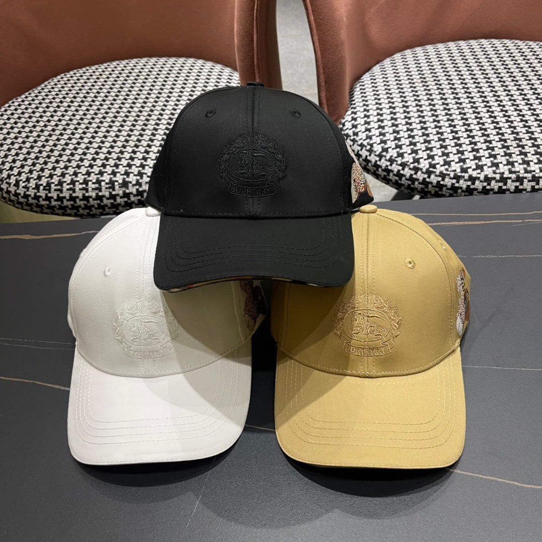 BURBERRY 2024 clásico nuevo gorra de béisbol oficial de la red, gorra de pescador de gran marca con alta sens…