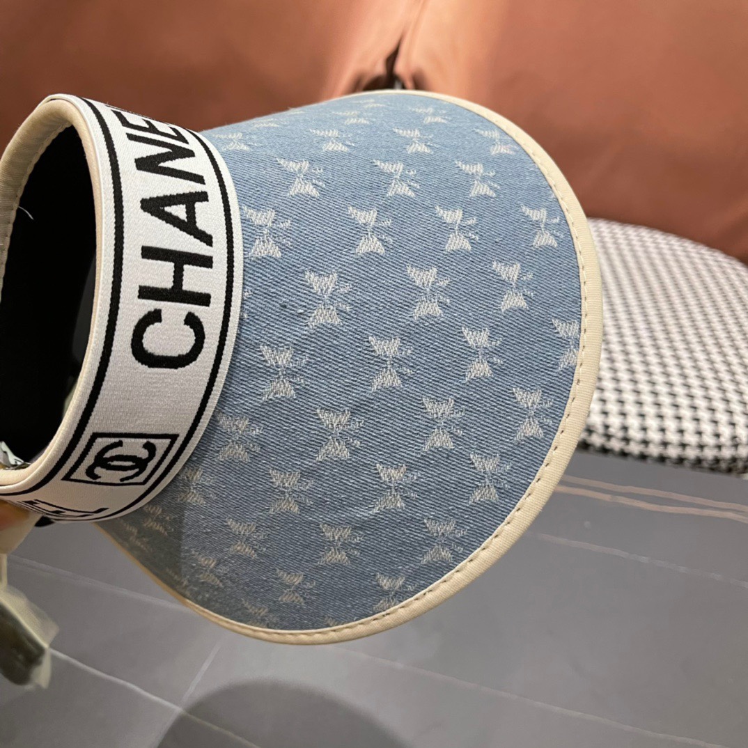 💛【CHANEL香奈儿】夏季新款遮阳帽空顶帽，大牌出货，好搭！出街必备