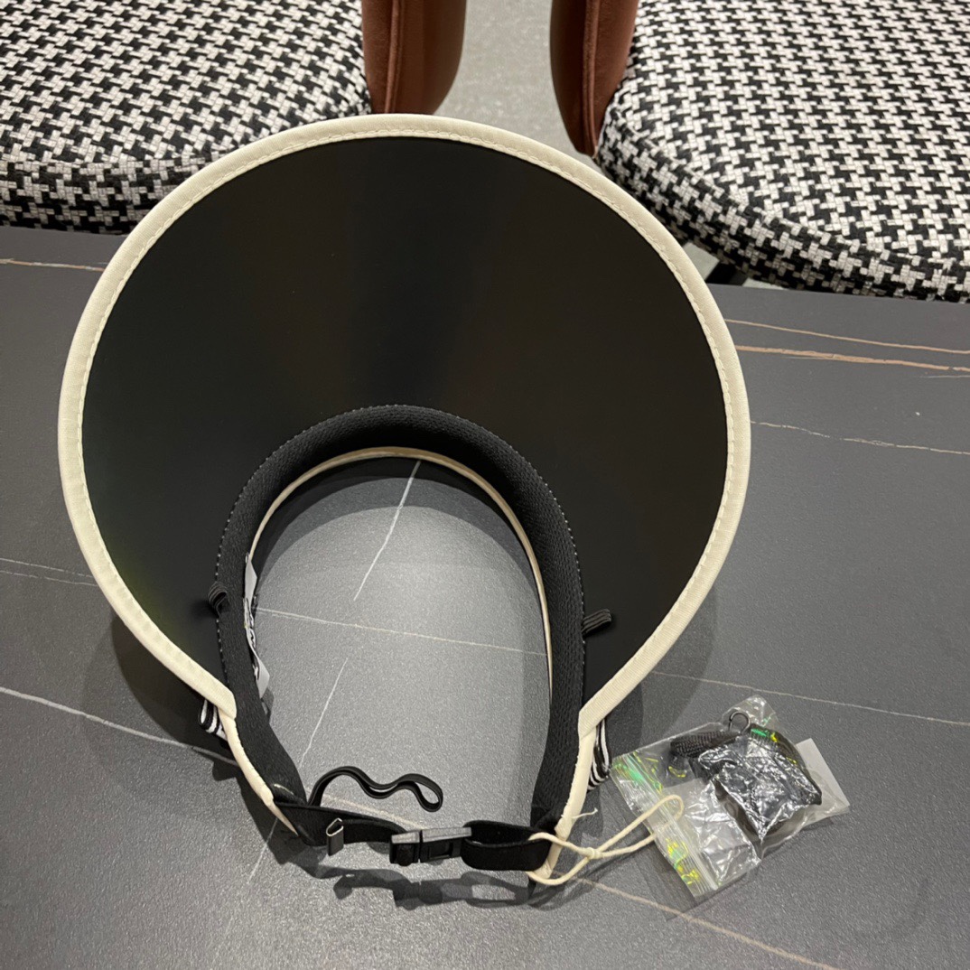 💛【CHANEL香奈儿】夏季新款遮阳帽空顶帽，大牌出货，好搭！出街必备