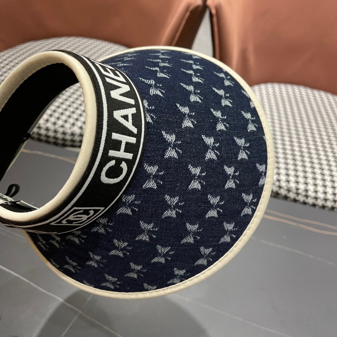 💛【CHANEL香奈儿】夏季新款遮阳帽空顶帽，大牌出货，好搭！出街必备