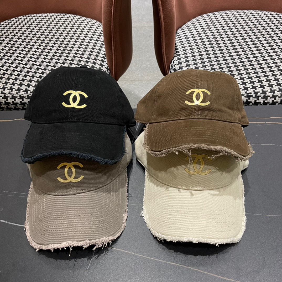 Gorra de béisbol nueva de CHANEL 2024, diseño casual y moderno, nuevo producto de gran venta