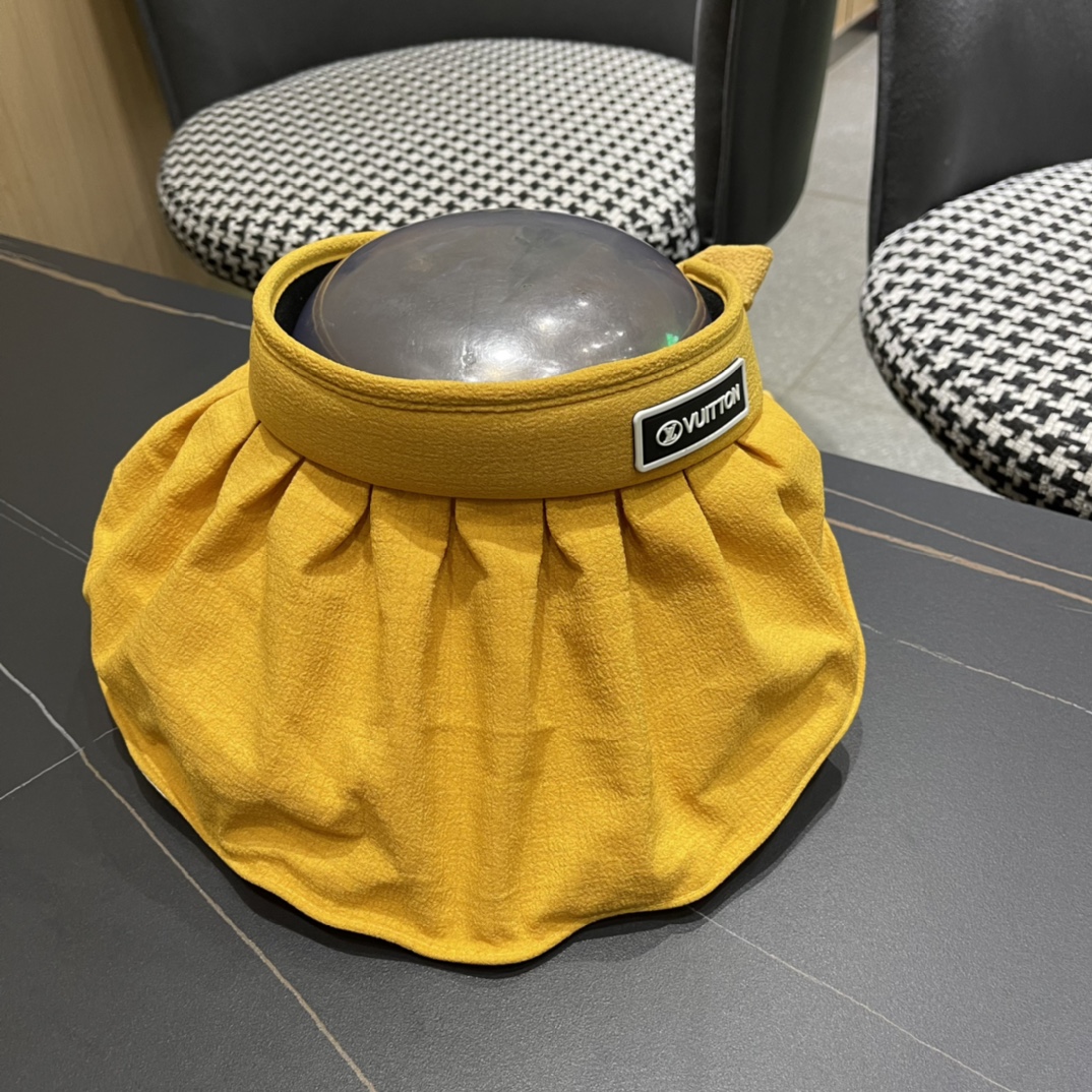 【LV Louis Vuitton】Sombrero de sol sin copa para mujer de verano 2024, de gran marca, ¡muy práctico! ¡Fácil de combinar!