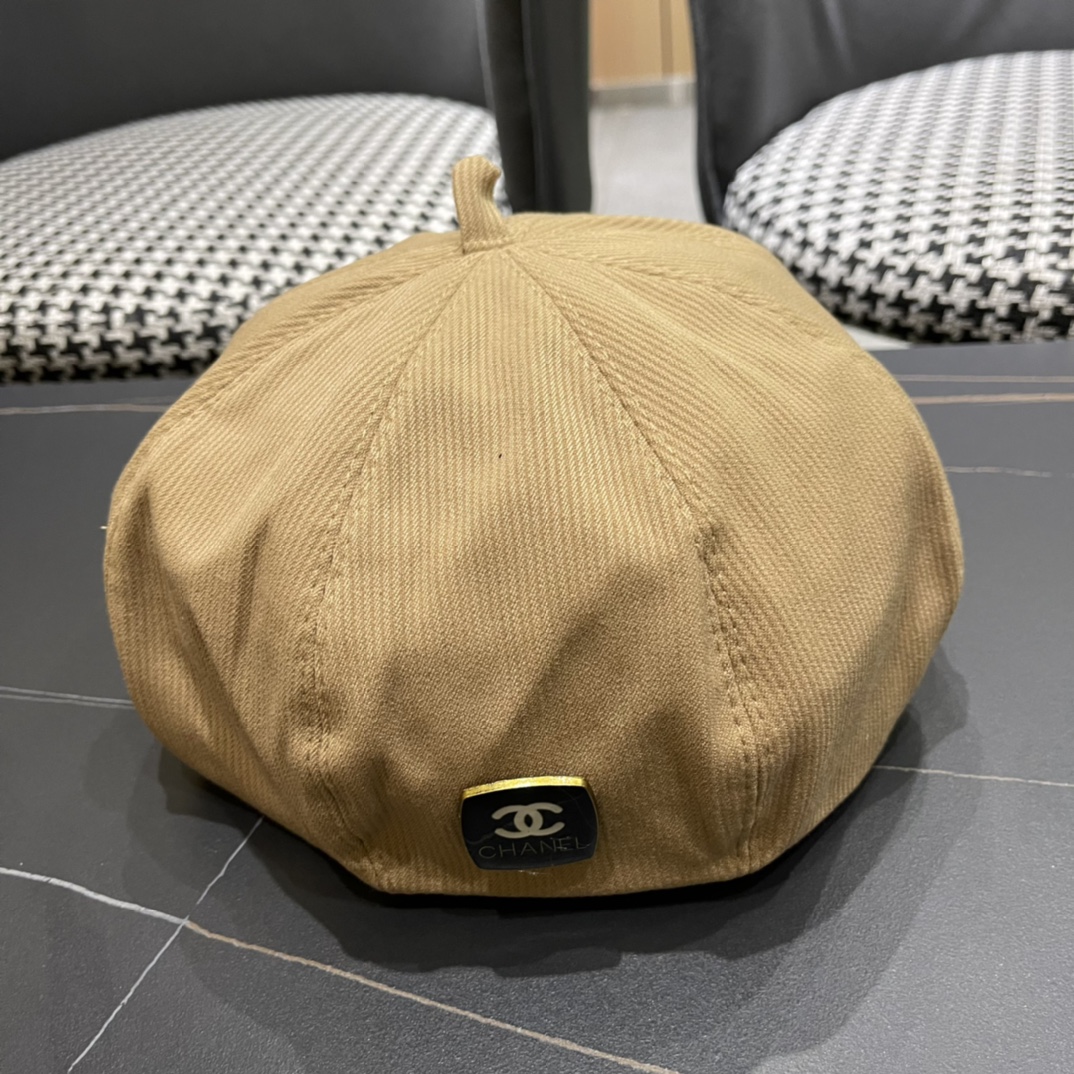 Chanel boina de mujer para primavera y otoño, estilo retro, versátil, favorece la cara, gorra de repartidor, talla gran…