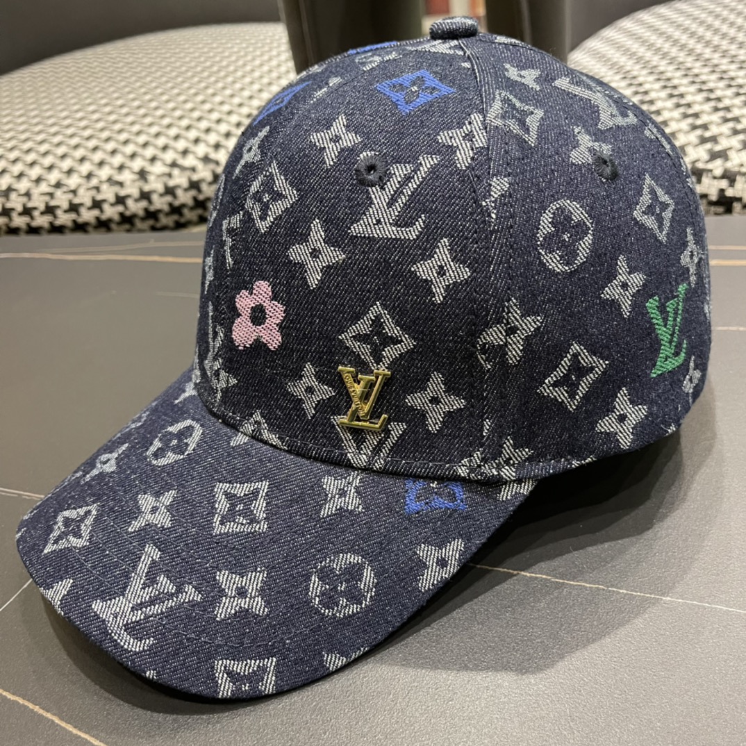 🧢LV Louis Vuitton🧢 Gorra de béisbol de alta versión de la web oficial, un clásico muy clásico, belleza retro popular,…