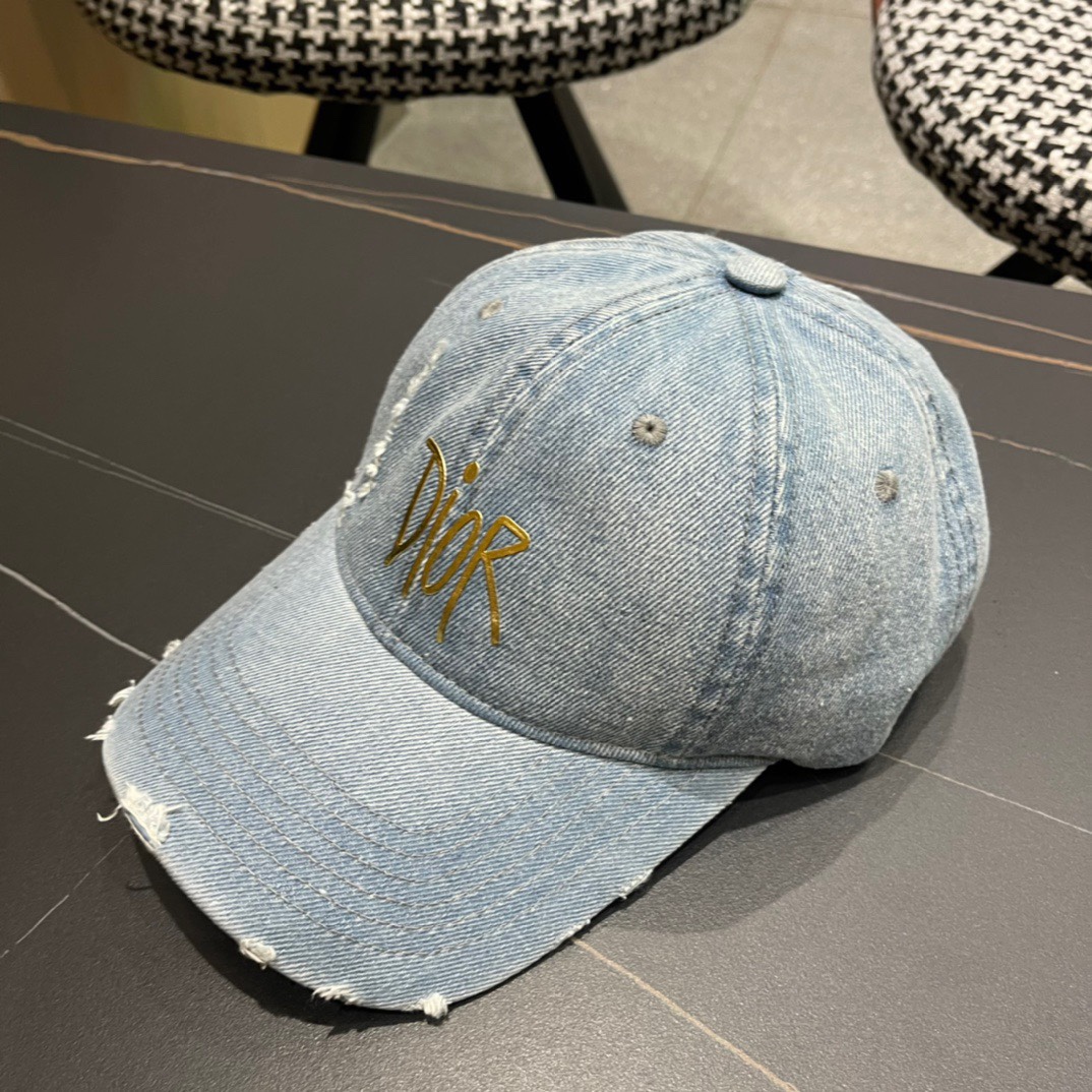 【DIOR迪奥】新款走量简约牛仔棒球帽🧢，新款出货，大牌款超好搭配，赶紧入手！