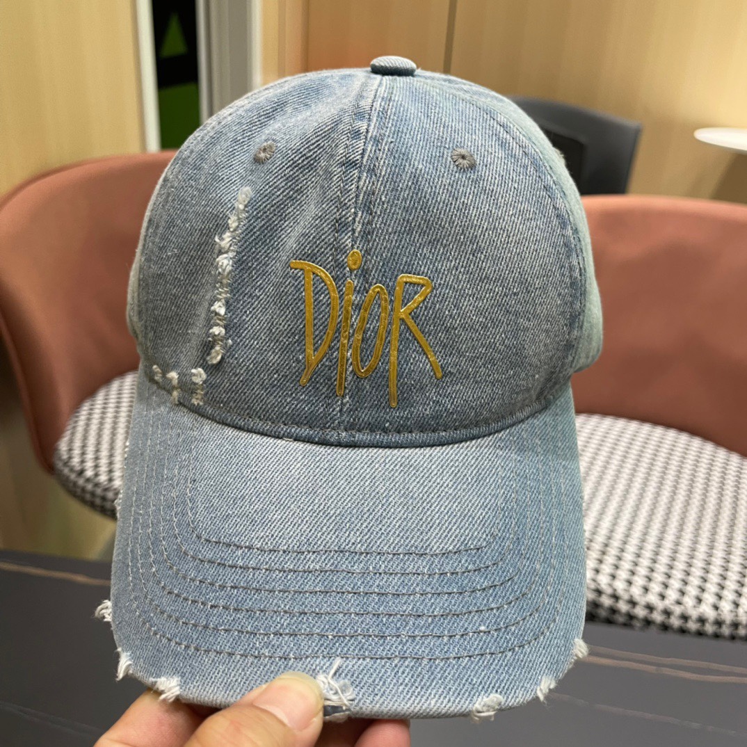 【DIOR迪奥】新款走量简约牛仔棒球帽🧢，新款出货，大牌款超好搭配，赶紧入手！