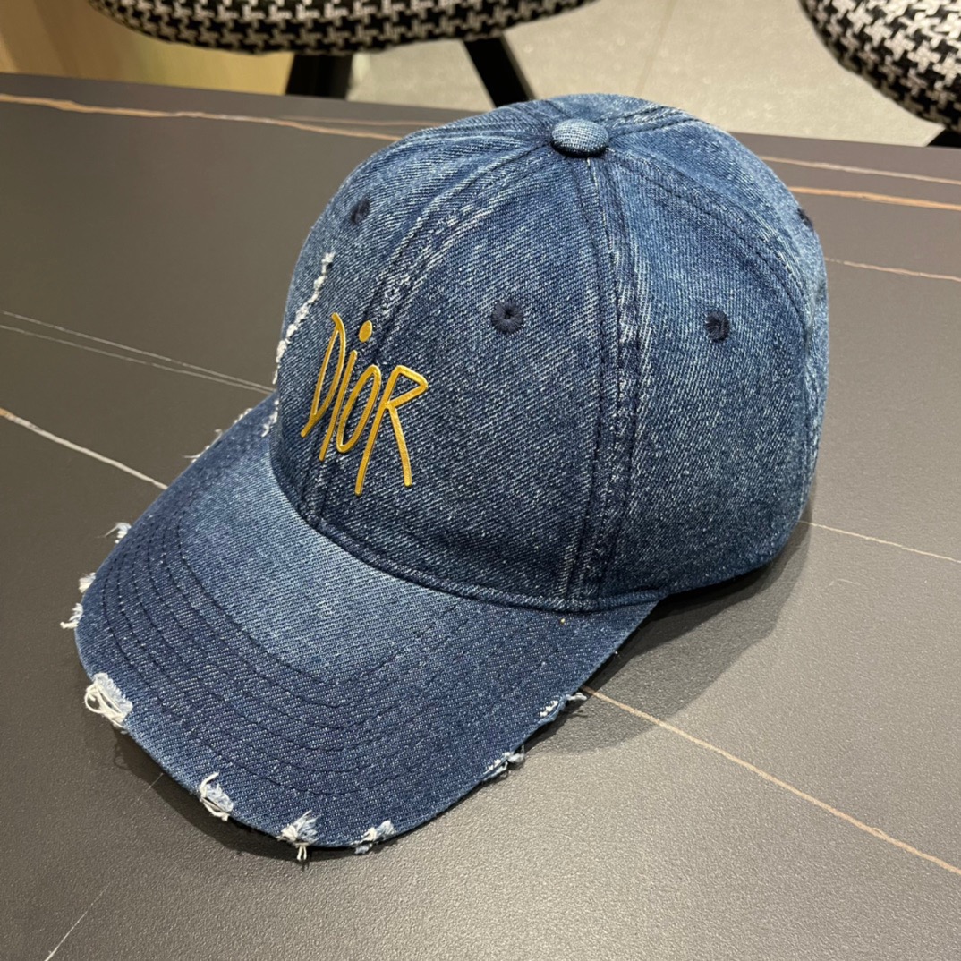 【DIOR迪奥】新款走量简约牛仔棒球帽🧢，新款出货，大牌款超好搭配，赶紧入手！