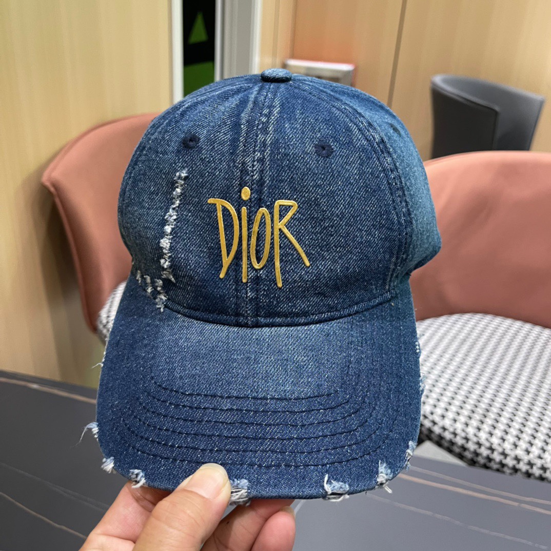 【DIOR迪奥】新款走量简约牛仔棒球帽🧢，新款出货，大牌款超好搭配，赶紧入手！