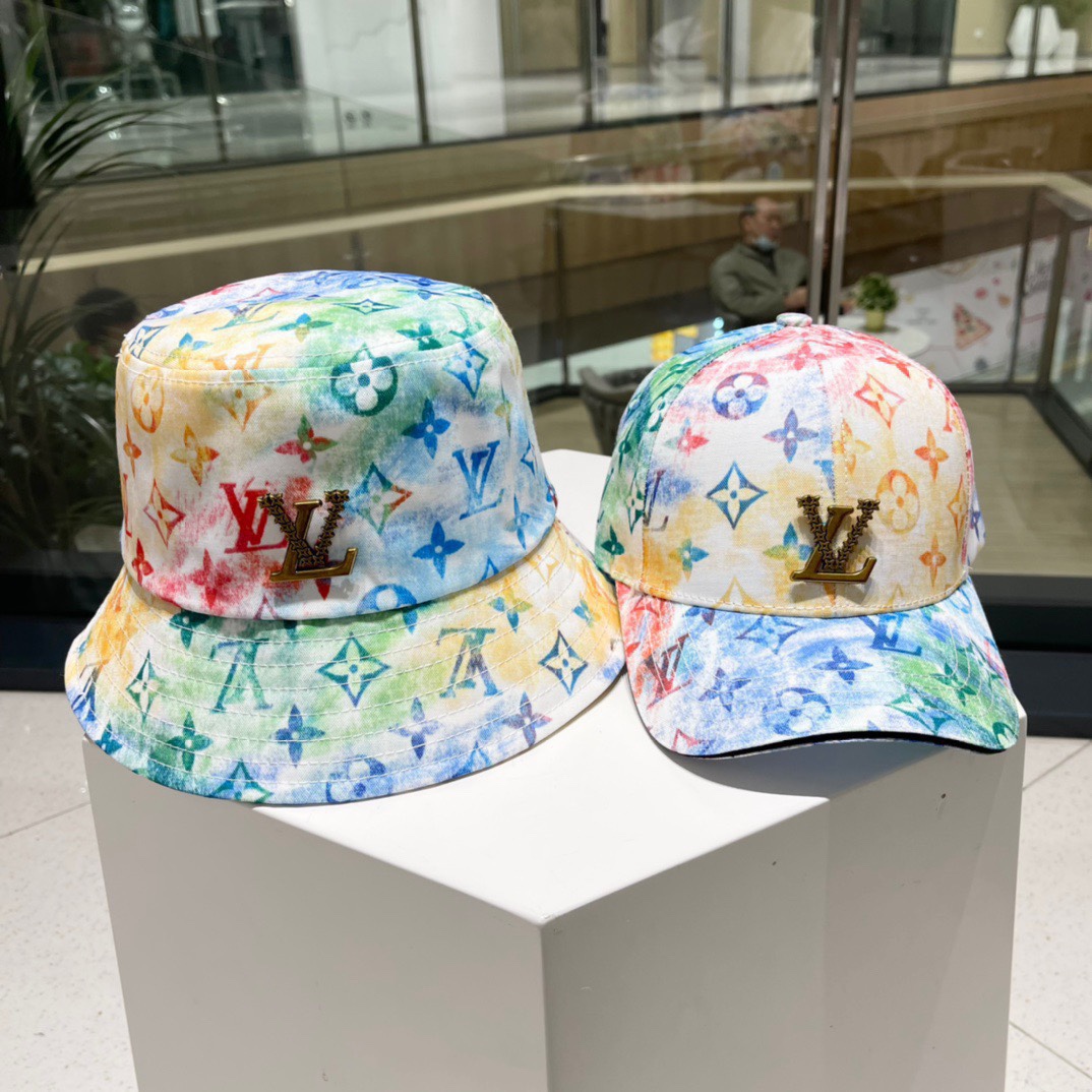 Gorra de béisbol y sombrero de pescador LouiVuittonLV👒 gorra de béisbol bordada de nuevo estilo de la tienda oficial, …