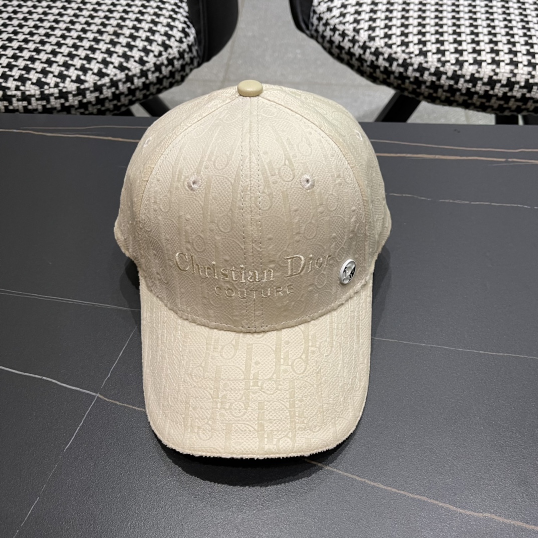 【DIOR Dior】 Gorra de béisbol simple 2024 de principios de otoño, nuevo modelo, gran venta, estilo de marca, fácil de co…