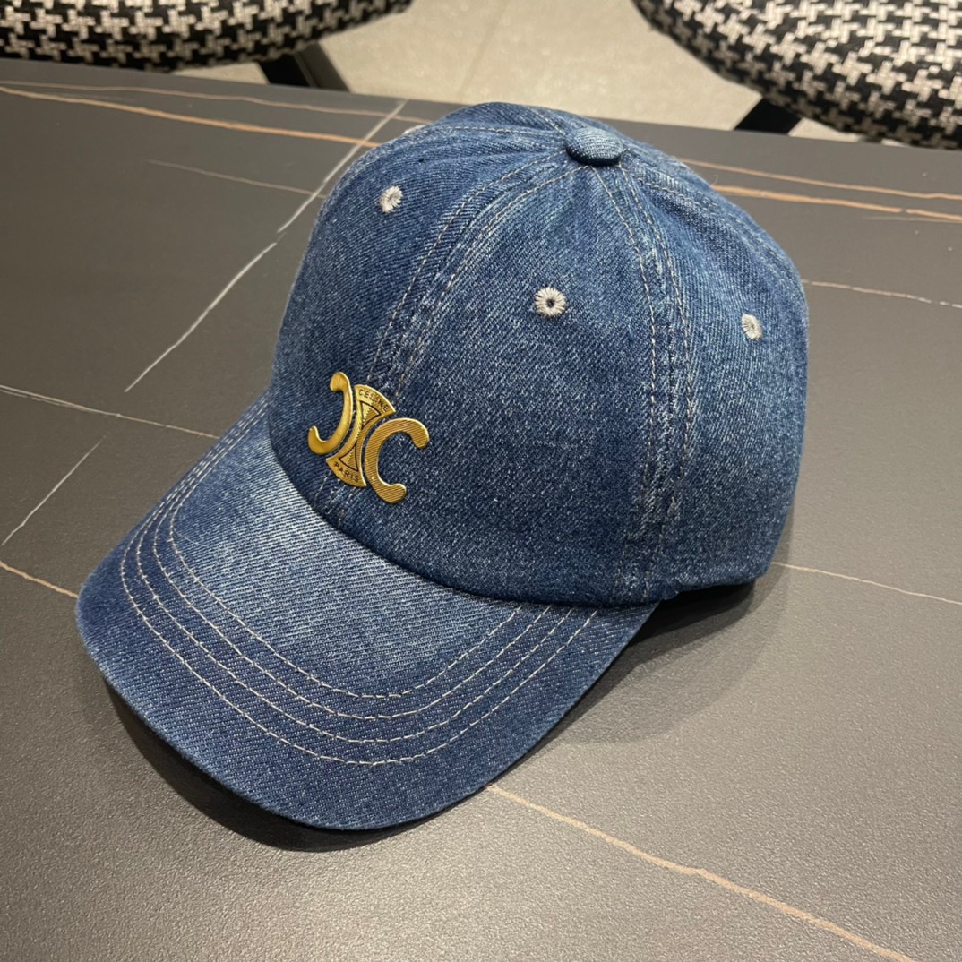 【CELINE赛琳】2024春夏新款爆款牛仔棒球帽🧢，大牌款超好搭配，赶紧入手！