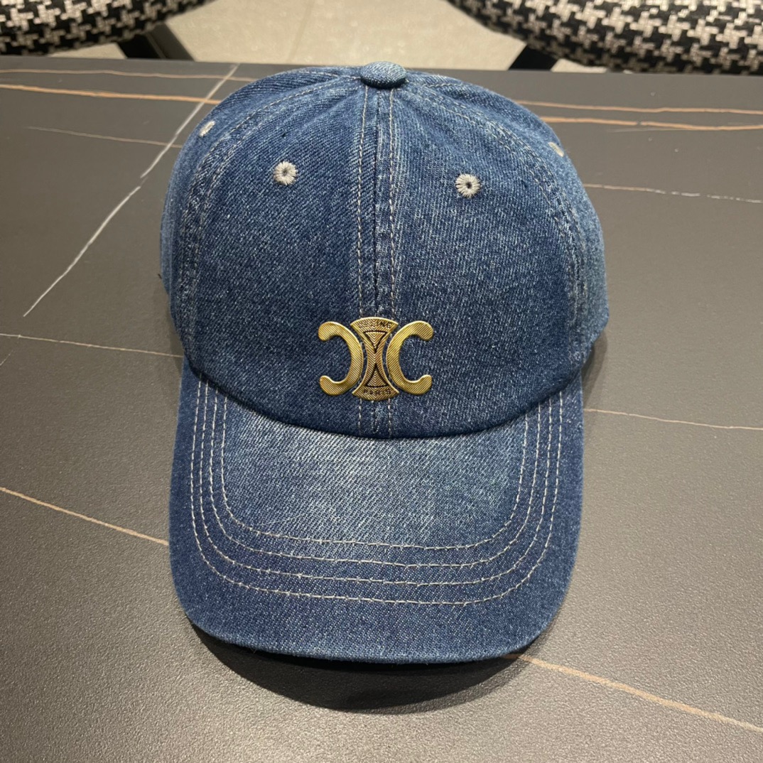 【CELINE赛琳】2024春夏新款爆款牛仔棒球帽🧢，大牌款超好搭配，赶紧入手！