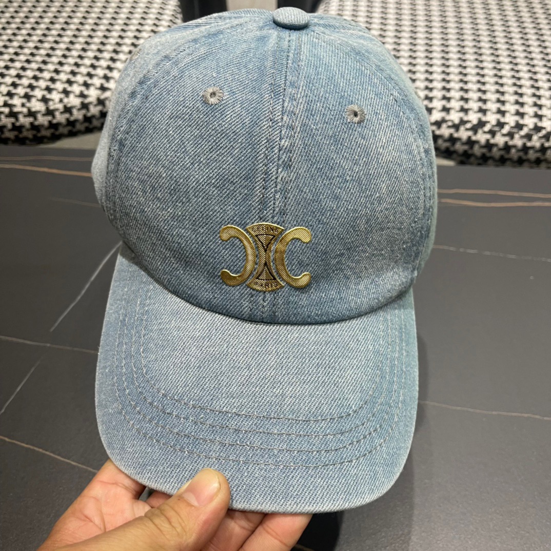 【CELINE赛琳】2024春夏新款爆款牛仔棒球帽🧢，大牌款超好搭配，赶紧入手！