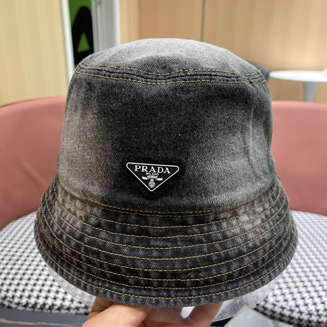 P126 CLASSIC PRADA COWBOY CAPS, WATER-WASHING GRADIENTS, STREET SIGNS - 图片 6