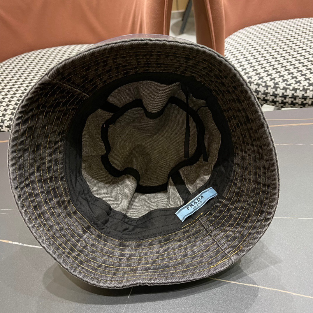 P126 CLASSIC PRADA COWBOY CAPS, WATER-WASHING GRADIENTS, STREET SIGNS - 图片 9