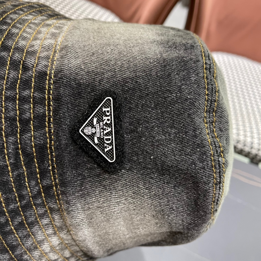 P126 CLASSIC PRADA COWBOY CAPS, WATER-WASHING GRADIENTS, STREET SIGNS - 图片 7