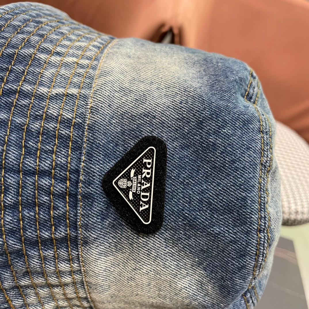 P126 CLASSIC PRADA COWBOY CAPS, WATER-WASHING GRADIENTS, STREET SIGNS - 图片 7
