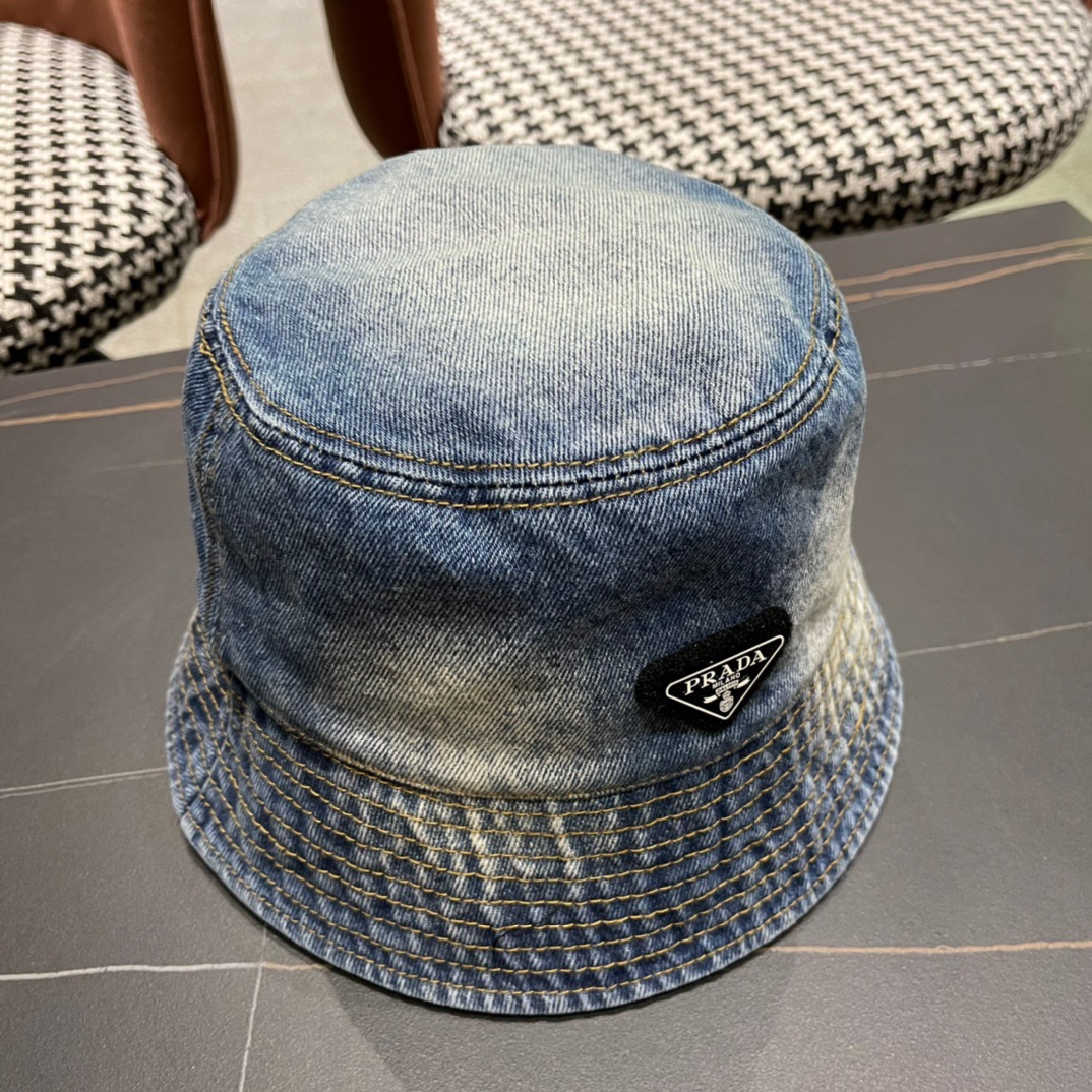 P126 CLASSIC PRADA COWBOY CAPS, WATER-WASHING GRADIENTS, STREET SIGNS - 图片 3
