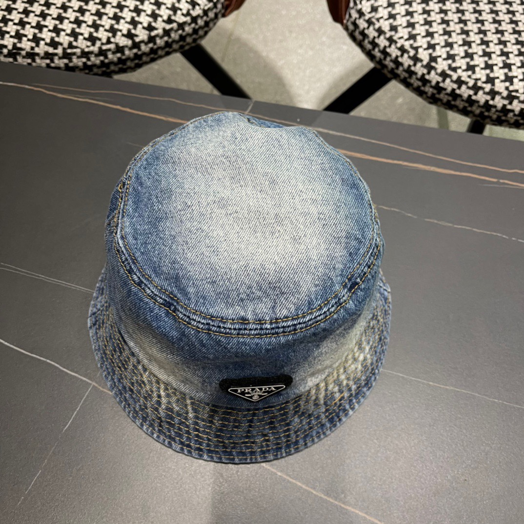 P126 CLASSIC PRADA COWBOY CAPS, WATER-WASHING GRADIENTS, STREET SIGNS - 图片 4