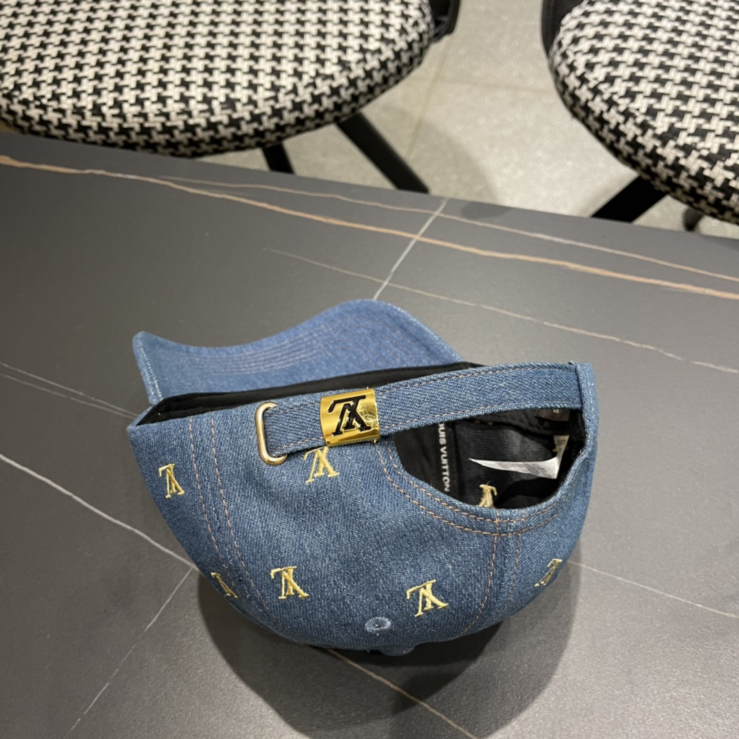 👒LouiVuittonLV👒2024新款专柜新款路易威登家刺绣棒球帽，简单大方 男女通用遮阳帽，男女通