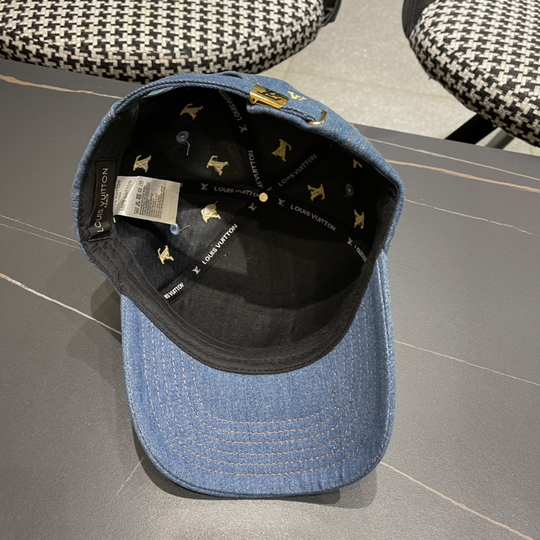 👒LouiVuittonLV👒2024新款专柜新款路易威登家刺绣棒球帽，简单大方 男女通用遮阳帽，男女通