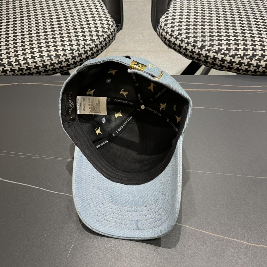 👒LouiVuittonLV👒2024新款专柜新款路易威登家刺绣棒球帽，简单大方 男女通用遮阳帽，男女通