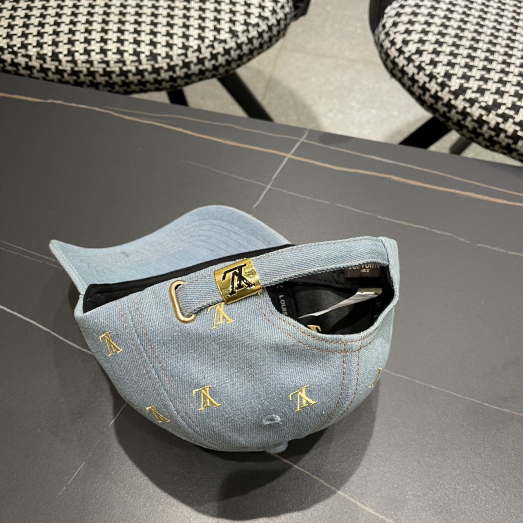 👒LouiVuittonLV👒2024新款专柜新款路易威登家刺绣棒球帽，简单大方 男女通用遮阳帽，男女通