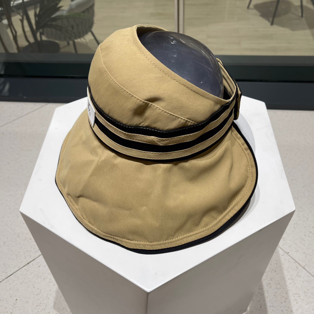 【CELINE赛琳】2022夏季新款空顶渔夫帽防晒出游户外颗折叠子遮阳帽女百搭太阳帽