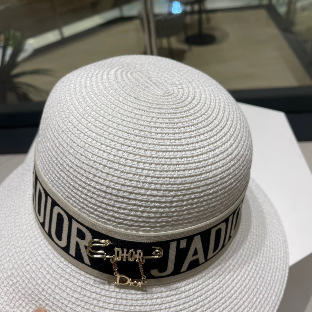 Dior迪奥草帽，夏季新款太阳帽，草帽，高级定制，头围57cm
