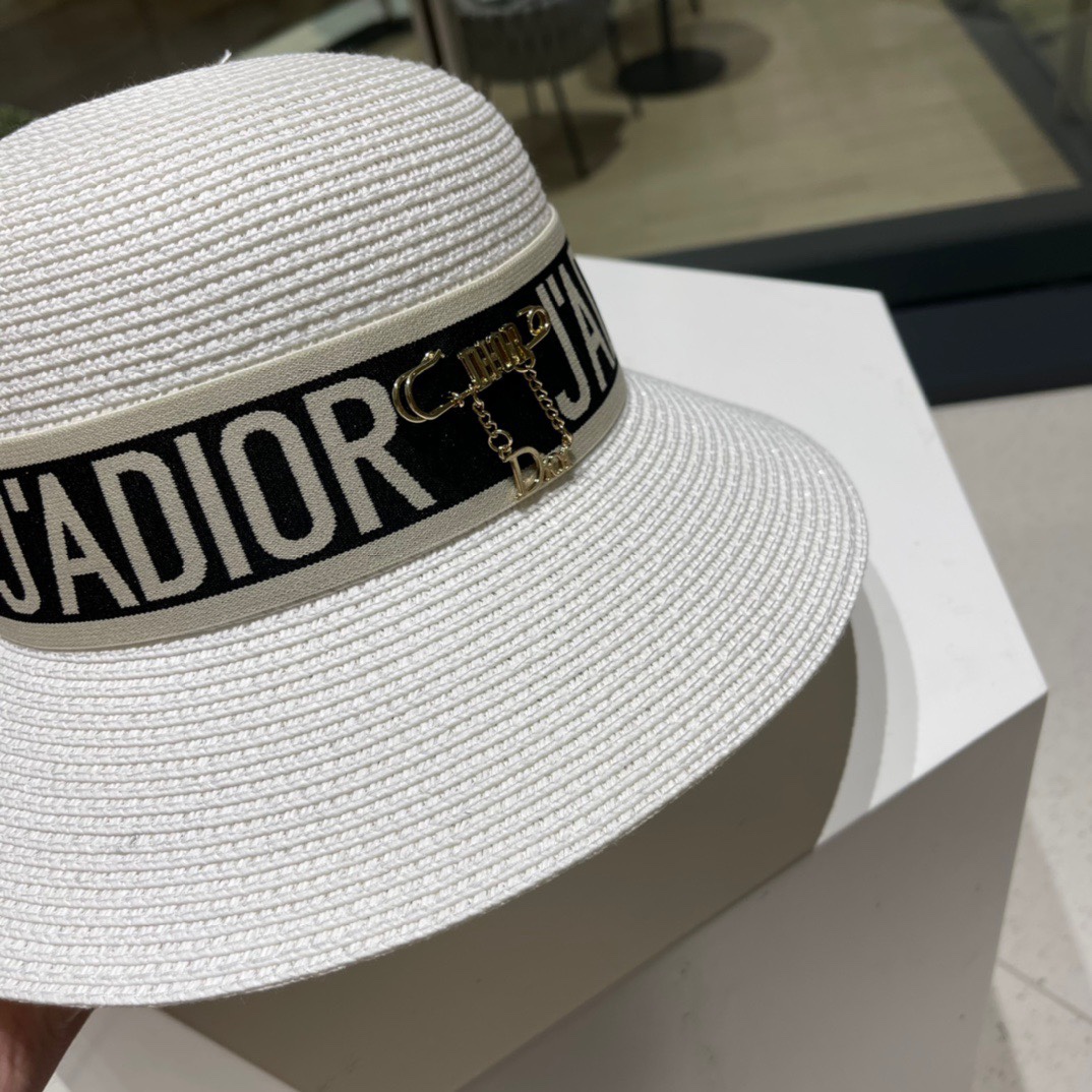  Dior迪奥草帽，夏季新款太阳帽，草帽，高级定制，头围57cm