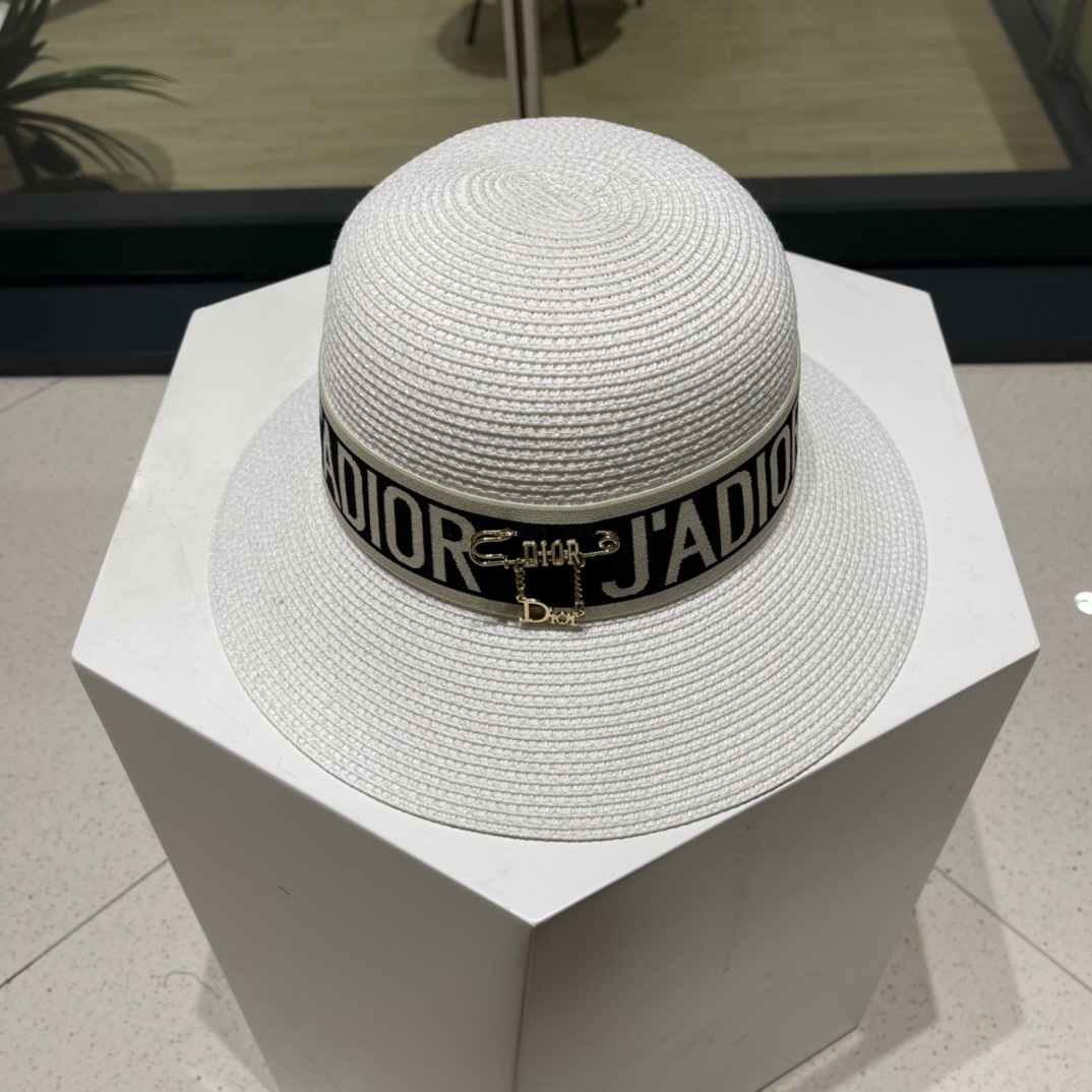  Dior迪奥草帽，夏季新款太阳帽，草帽，高级定制，头围57cm