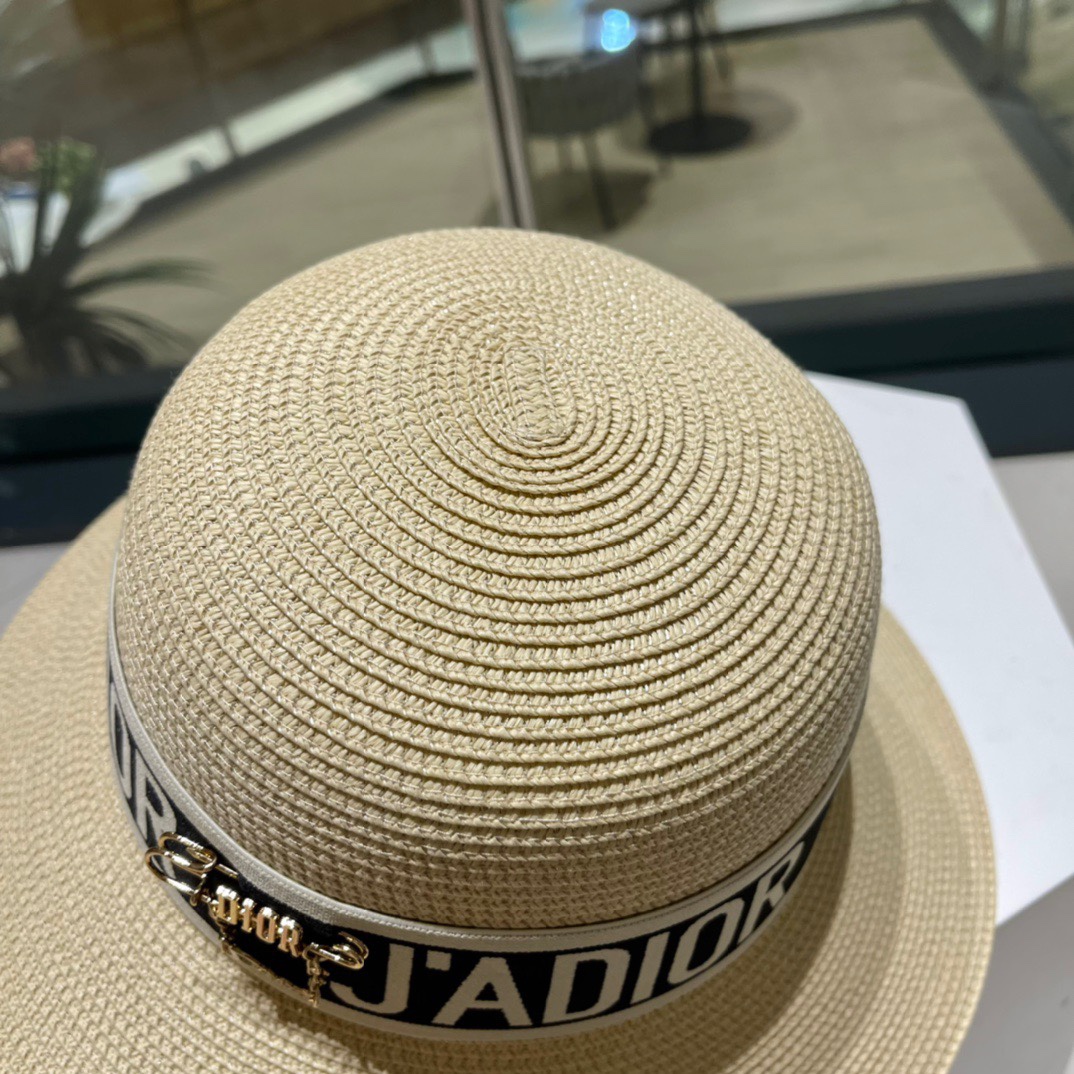  Dior迪奥草帽，夏季新款太阳帽，草帽，高级定制，头围57cm